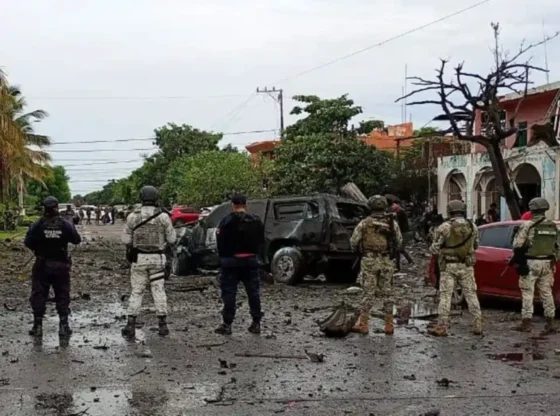 car bomb explosion in Coahuayana