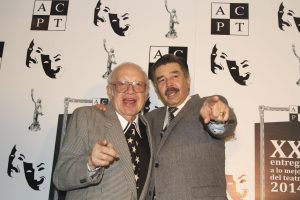 Eduardo Manzano, from "The Polivoces"with Jorge Ortiz de Pinedo.