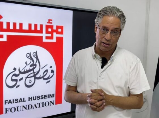 Jerusalem - Abdul Qader Al-Husseini, Chairman of the Board of Directors of the Faisal Al-Husseini Foundation