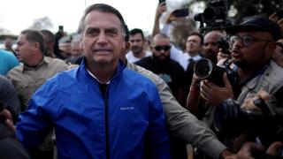 Former Brazilian president, Jair Bolsonaro, in Brasilia.