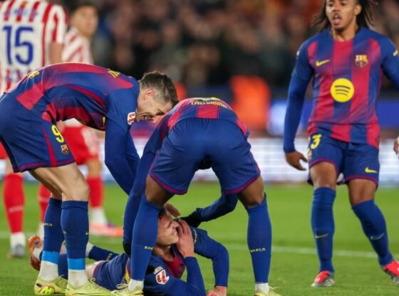 Olmo, at the time of suffering the shoulder injury