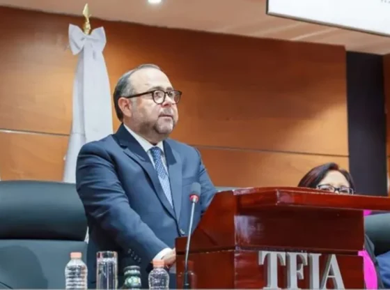 The Presiding Magistrate of the TFJA, Guillermo Vals Esponda, presented his Third Activities Report.