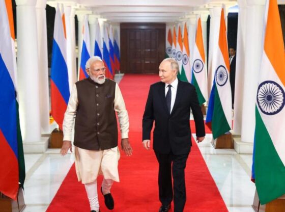 Putin visits India.