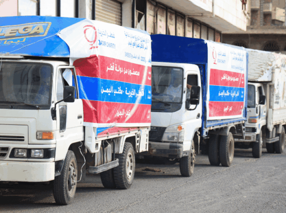 Qatar Charity launches an emergency food security project in Yemen Source: Photos courtesy of Qatar Charity to Al Jazeera Net
