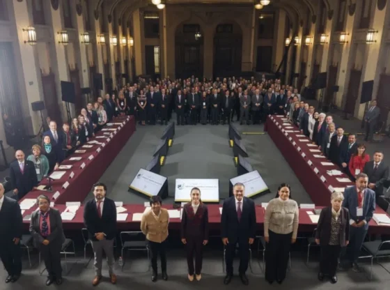 Sheinbaum heads the 139th General Assembly of Infonavit