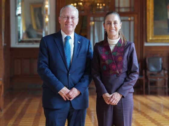 Claudia Sheinbaum se reunió con José Medina Mora, presidente del CCE