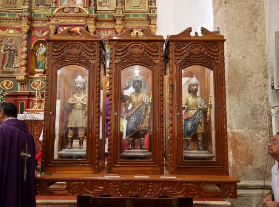 The three images attract thousands of faithful in their celebrations