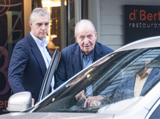 Juan Carlos I, on November 5 in O Grove (Pontevedra).