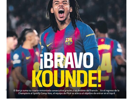 This is the cover of SPORT today, Wednesday, December 10, 2025